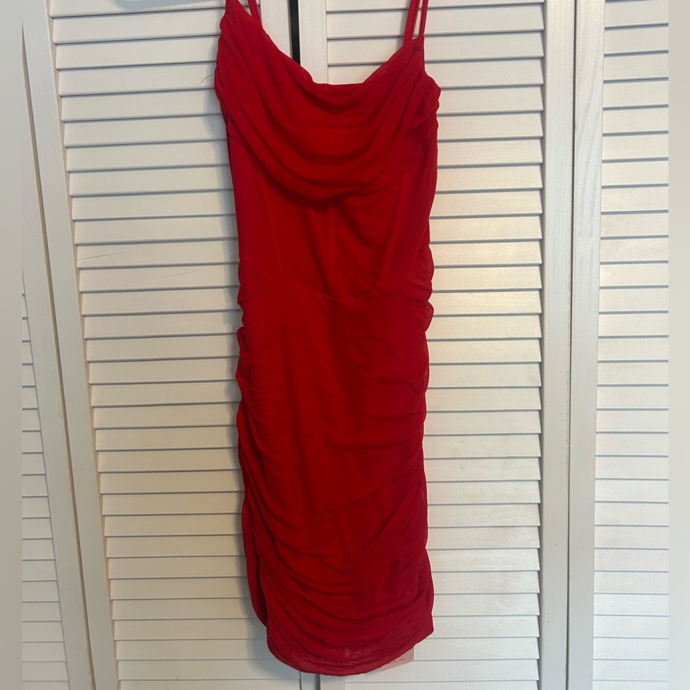 Elegant Red Women's Dress